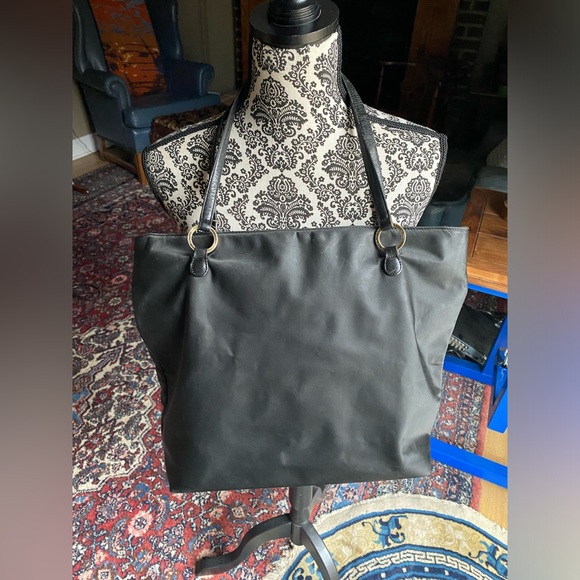 Kate Spade New York Black Nylon Gold Hardware Tote Bag - Picture 7 of 9